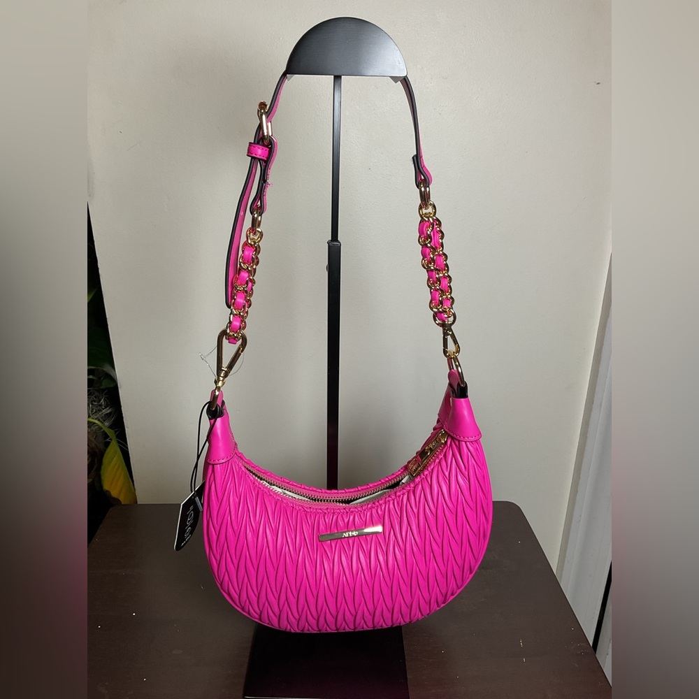Aldo Hot Pink Quilted Shoulder Bag